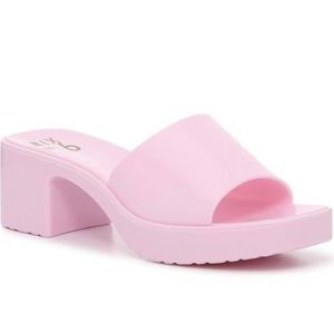 Jelly platform sandals
